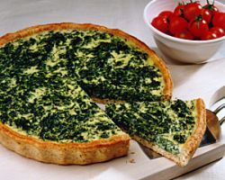 Receita Quiche de Espinafre