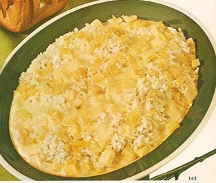 Receita Arroz com Três Queijos