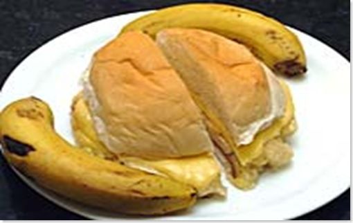 Receita Cheeseburguer de Banana