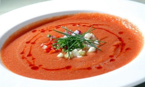 Receita Sopa Fria - Gazpacho