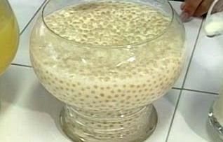 Receita Sagú de Leite Condensado