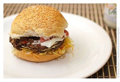 Receita Hamburguer de Soja com Tomate Seco