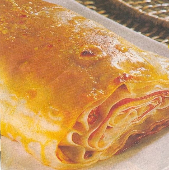 Receita Rocambole com Massa de Pastel