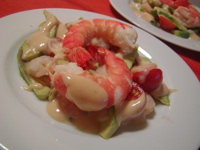 Receita Salada de Abacate com Camarão