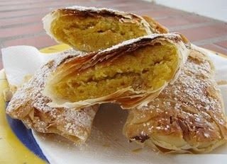 Receita Travesseiros com Doce de Grão e Amêndoa