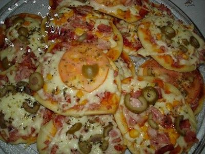 Receita Mini Pizza