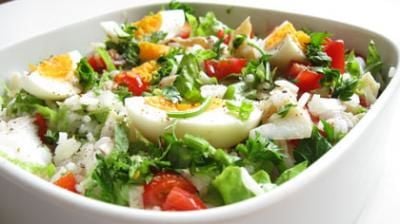 Receita Salada de Bacalhau com Arroz
