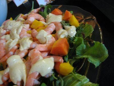 Receita Salada Tropical de Camarão