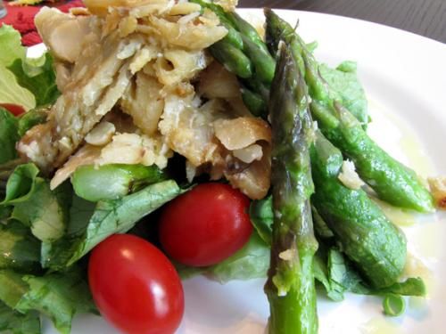 Receita Salada Verde de Bacalhau e Aspargos