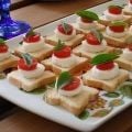 Receita Canapés de Mussarela