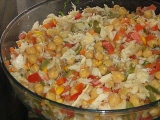 Receita Grão de Bico com Bacalhau