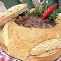 Receita Sopa de Feijão Preto no Pão Italiano