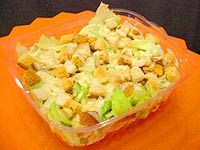 Receita Salada Americana com Croutons