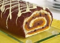 Receita Rocambole Trufado de Damasco