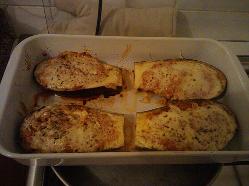 Receita Berinjela Recheada Vegetariana