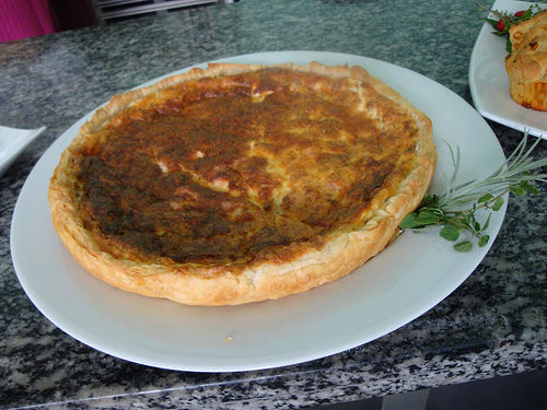 Receita Quiche de Presunto e Queijo