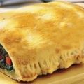 Receita Calzone de Tomate e Rúcula