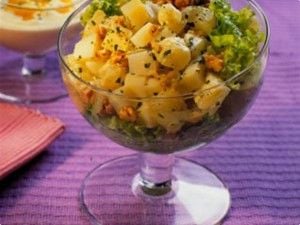 Receita Salada Quente com Nozes