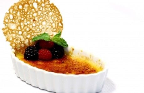 Receita Crème Brûlée de Gengibre ao Perfume de Laranja e Baunilha