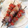 Receita Souvlaki da Abby (espetinho Grego de Carne de Porco)