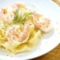 Receita Papardelle com Camarões e Tangerina