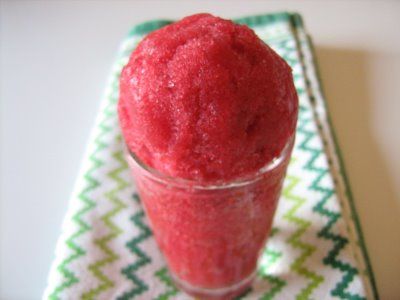 Receita Sorbet de Framboesa