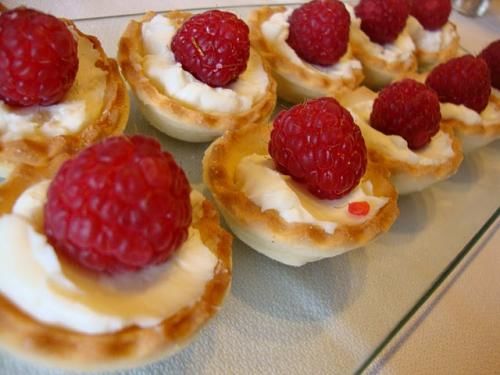 Receita Tarteletes Doces de Framboesa