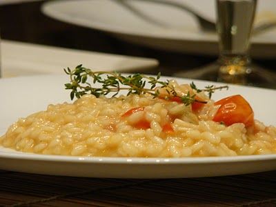 Receita Risoto de Tomatinho Cereja com Camembert