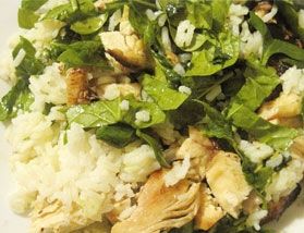 Receita Salada com Frango e Arroz