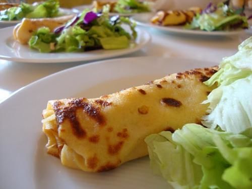 Receita Crepes de Bacalhau