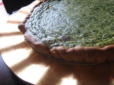 Receita Tarte de Espinafres e Requeijão com Bacon