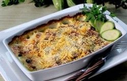 Receita Abobrinha ao Creme Gratinada