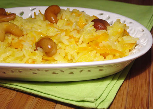 Receita Arroz com Castanha de Caju