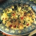 Receita Arroz com Ervilhas, Bacon e Parmesão