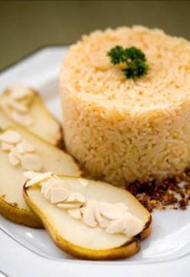 Receita Arroz com Pêra e Cidreira