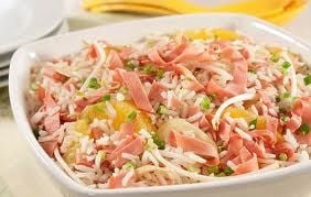 Receita Salada de Arroz na Laranja