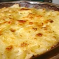 Receita Batata Gratinada com Salame