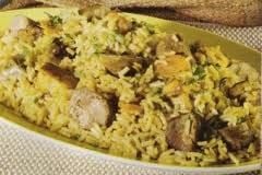 Receita Salada de Arroz Misto com Ervilha e Camarão