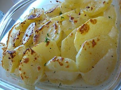 Receita Batatas Gratinadas com Tomilho