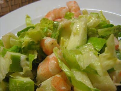 Receita Salada de Camarão e Maçã Verde