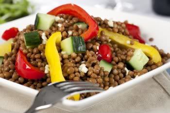 Receita Salada de Lentilhas