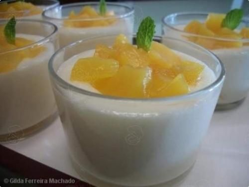 Receita Espuma de Pêssego