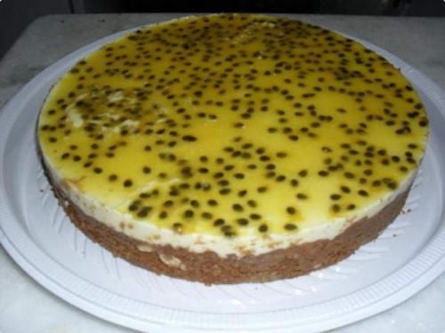 Receita Torta de Maracuja e Chocolate Branco