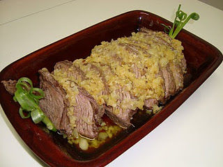 Receita Picanha ao Forno com Sal Grosso com Molho de Azeite e Manteiga