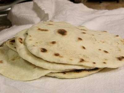 Receita Tortillas de Farinha de Trigo