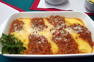 Receita Polenta Cremosa de Carne Moída