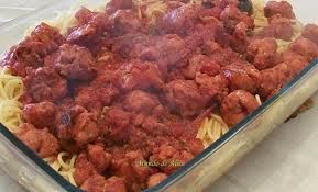 Receita Spaghetti com Almôndegas de Linguiça