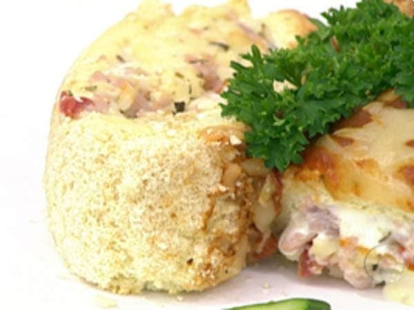 Receita Rocambole Salgado sem Farinha