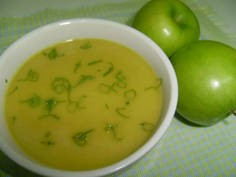 Receita Sopa de Maçã Verde