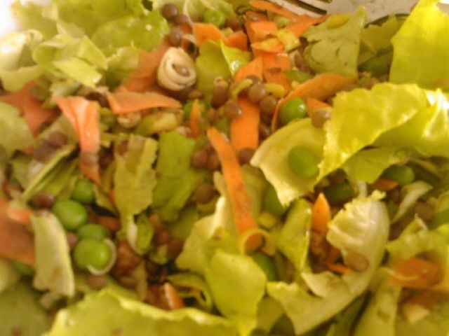 Receita Salada Morna de Lentilha